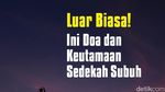 Doa Sedekah Subuh