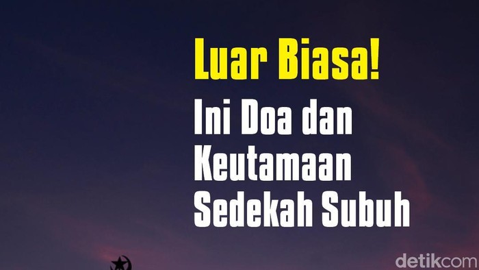 Doa Sedekah Subuh