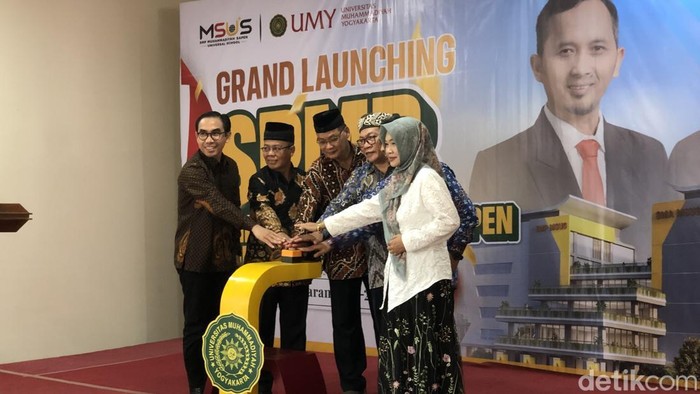 Grand Launching SPMB SMP MSUS Tahun Ajaran 2027/2028 di Gedung SD MSUS, Tamantirto, Kasihan, Bantul, Sabtu (17/10/2026).