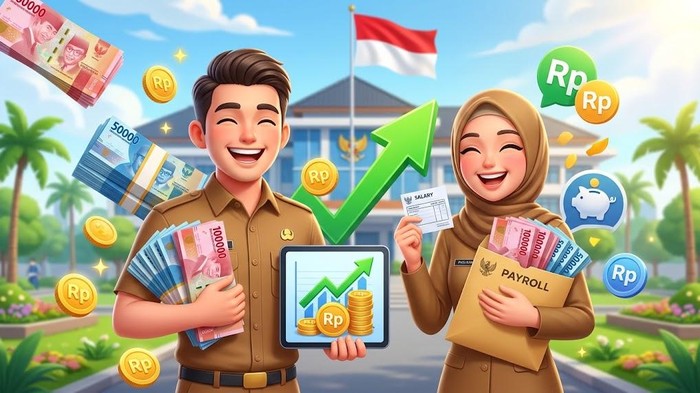 Ilustrasi gaji PNS.