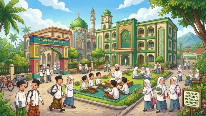 Ilustrasi madrasah.