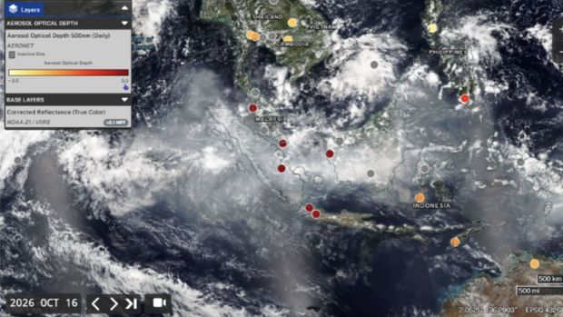 Karhutla di Indonesia pantauan NASA