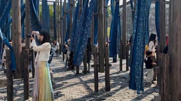 Kawasan wisata Wuzhen Scenic Area memikat banyak wisatawan.(Lisye/detikcom)