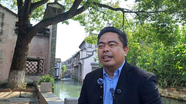 Kementerian Transmigrasi kunjungi Wuzhen, China, untuk belajar pengembangan wisata. (Lisye/detikcom)