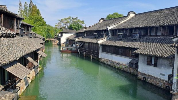 Kementerian Transmigrasi kunjungi Wuzhen, China, untuk belajar pengembangan wisata. (Lisye/detikcom)
