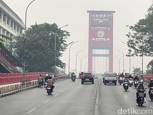 Udara Palembang Sempat Berbahaya, Pagi Ini Tidak Sehat