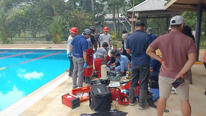 Pastor ditemukan meninggal di Kolam Renang Kuala Kencana Mimika.