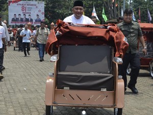 Becak Listrik Bantuan Presiden Resmi Mengaspal di Bogor