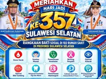 100 RS Siapkan Layanan Medis Gratis Sambut Hari Jadi ke-357 Sulsel