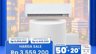 AC Split 1 PK Diskonnya Jutaan di Transmart Full Day Sale!