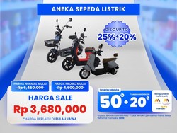 Sepeda Listrik Ada Diskon Menarik di Transmart Full Day Sale