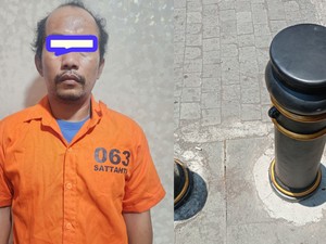 Kabur ke Madura, Maling Bollard di Surabaya Akhirnya Ditangkap