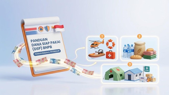 Ilustrasi Dana Siap Pakai BNPB.