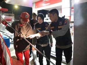 Kapolres Bojonegoro Cek SPBU. Pastikan Stok BBM Aman