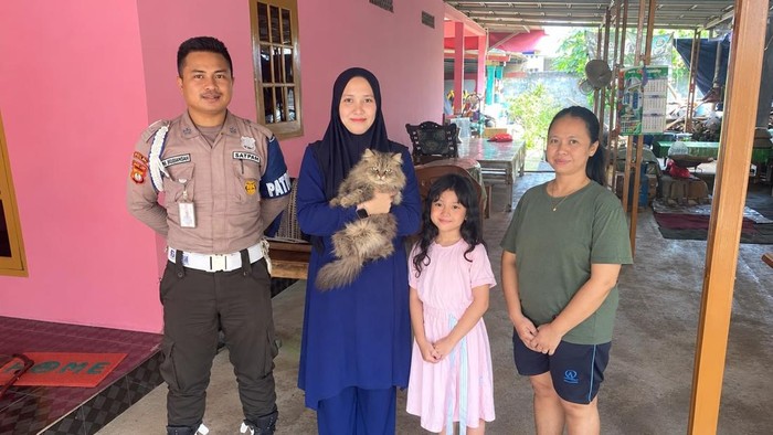 Kucing jenis Persia, Cimi, ditemukan pemiliknya setelah viral dicuri tukang mi ayam di Bekasi. (dok istimewa)