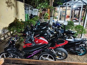 Massa Remaja Balap Liar di Jalan Majapahit Dibubarkan, 16 Motor Disita