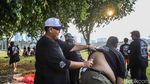Pria Bertubuh Besar Bersatu di Monas, Bergerak Bersama demi Hidup Sehat