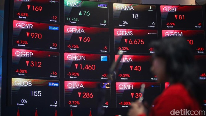 Tekanan di pasar saham Indonesia berlanjut pada awal perdagangan pekan ini. Indeks Harga Saham Gabungan (IHSG) dibuka anjlok 4,31% ke level 4.961,87 pada Senin (19/10/2026), di tengah pemberlakuan batas Auto Rejection Bawah (ARB) sebesar 7% oleh Bursa Efek Indonesia (BEI).
