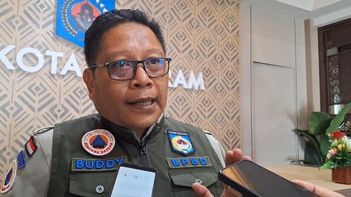 Kalaksa BPBD Mataram, Budi Wartono. (Nathea Citra/detikBali)