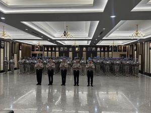 Tugas Luar Biasa Kontingen Polri Kawal Capres Afrika Tengah Saat Jalani Misi PBB