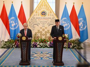 Sekjen PBB Antonio Guterres Kunjungi Kemlu RI