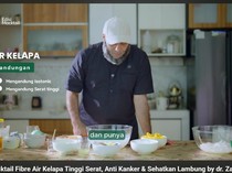Minuman Segar ala dr. Zaidul Akbar, Fiber Mocktail Kelapa Penangkal Kanker