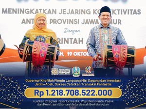 Misi Dagang Jatim-Aceh Catat Transaksi Rp 1,218 Triliun