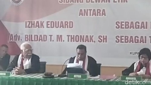 Sidang etik terhadap Bildad Thonak di Kupang, Senin (19/10/2026).