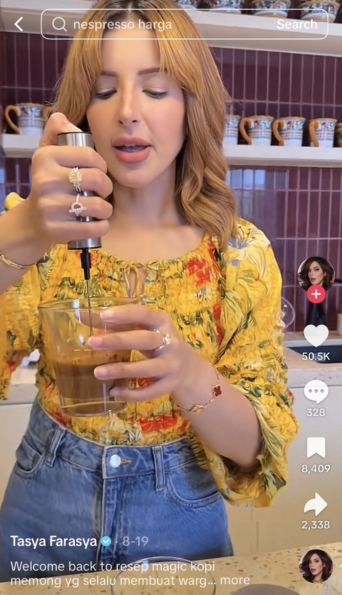 Tasya Farasya Spill Cara Bikin Kopi Favorit hingga Asyik Makan Seblak