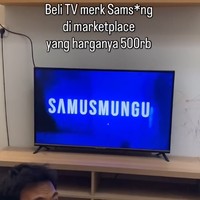 Viral Beli TV Harga Cuma Rp 500 Ribu, Saat Menyala Logonya Bikin Ngakak