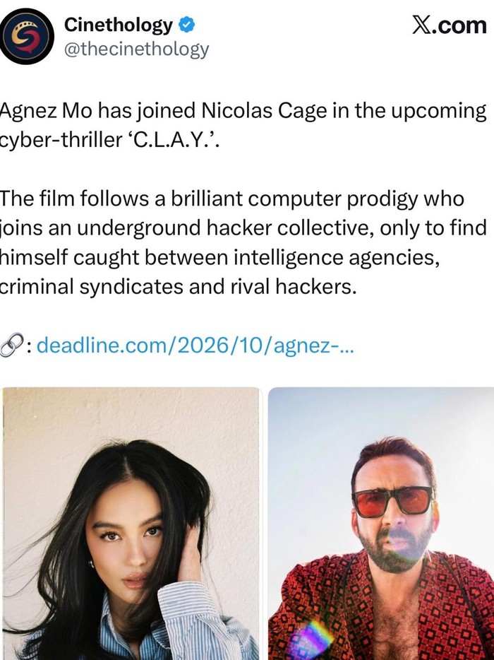 Agnez Mo main film bareng aktor hollywood