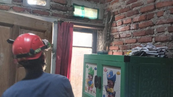 Biawak di rumah warga Kuningan