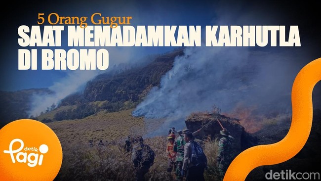 Video: Korban Meninggal Terjebak Karhutla Bromo Jadi 5 Orang