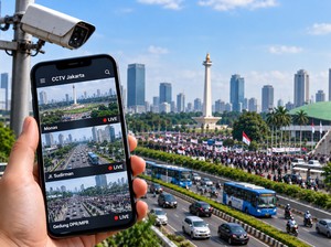 Cara Pantau CCTV Jakarta Saat Aksi Massa 20 Oktober di Monas hingga DPR