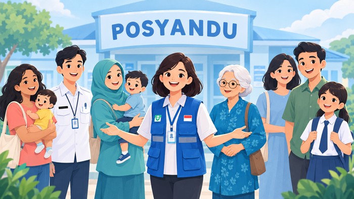 Ilustrasi Layanan Posyandu