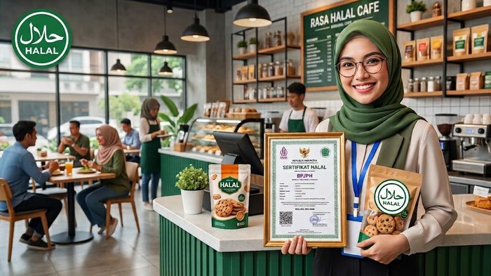 Ilustrasi sertifikat halal.