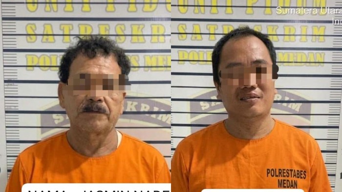 Kedua pelaku penganiayaan di Medan ditangkap. (Dok Polrestabes Medan)