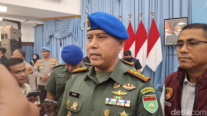 Komandan Pomdam XIX/Tuanku Tambusai, Kolonel Cpm Yudi Wahyudi. (Raja Adil Siregar/detikSumut)