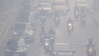 Kabut Asap Selimuti Palembang, Kualitas Udara Berbahaya