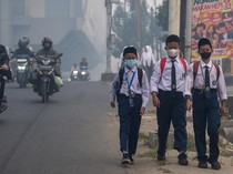 Udara Palembang Masih Masuk Level Berbahaya