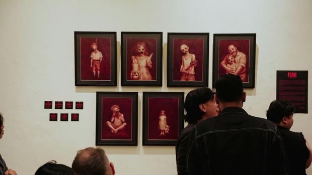 Lukisan Darah Karya Lukisan Tinta Darah oleh Papa Asmodeus.