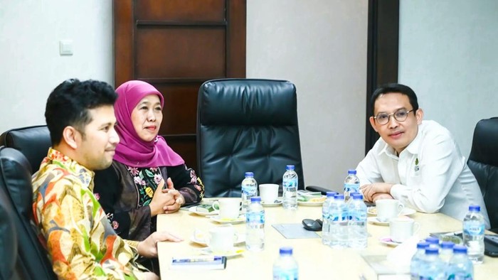 Gubernur Khofifah dan Wagub Emil saat datangi Kementerian ESDM