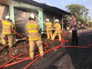 3 Ruko-Rumah di Badung Ludes Terbakar gegara Regulator Gas Laundry Bocor