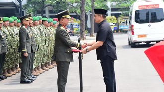 Penghormatan Terakhir TNI AD untuk Eks KSAD Jenderal Subagyo