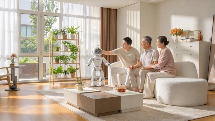 Robot humanoid pendamping keluarga