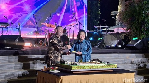 Suasana perayaan HUT ke-36 Discovery Kartika Plaza Hotel dan HUT ke-22 Discovery Mall Bali di KUTAKITA Sundown Yard, Kuta, Badung, Selasa (20/10/2026). (Foto:Fabiola Dianira/detikBali)