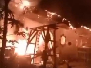 Vihara di Unsrit Tomohon Terbakar Diduga gegara Korsleting