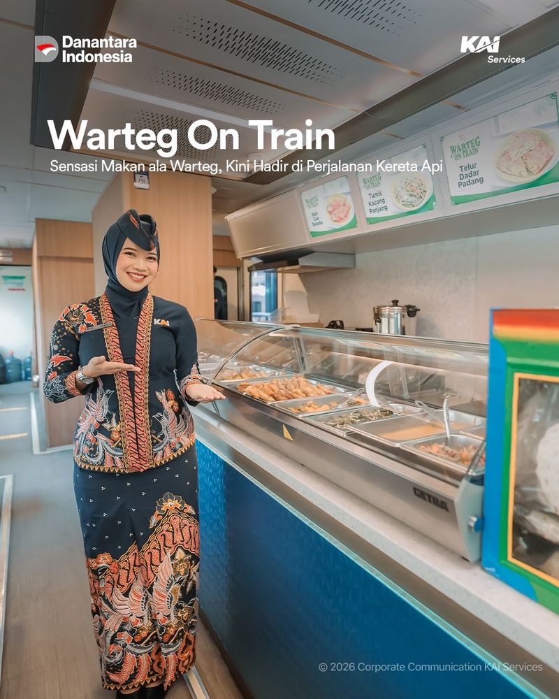 Warteg on Train Warteg on Train, inovasi terbaru KAI di layanan kereta makan