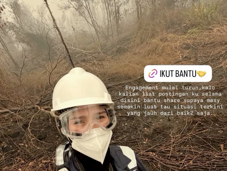 Emosional Zaskia Adya Mecca Perlihatkan Udara Pekat Palangka Raya