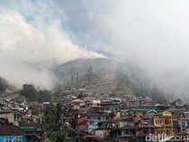 Kebakaran Gunung Sumbing Masih Menyisakan 1 Titik Asap